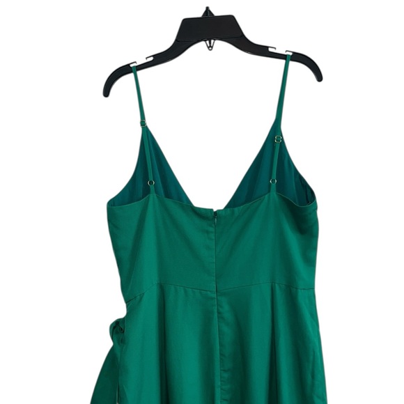 Lovers + Friends Orchid‎ Dress Green Wrap Cocktail Party Size M - Picture 6 of 11